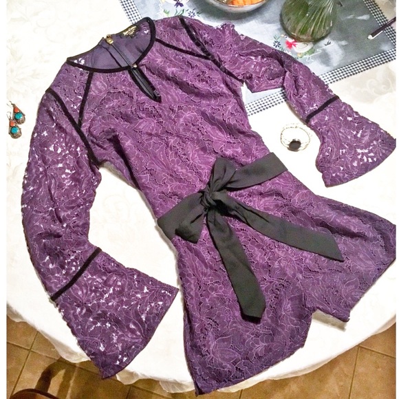 🌟Juicy Couture Black Label Leafy Lace Romper - Picture 3 of 5